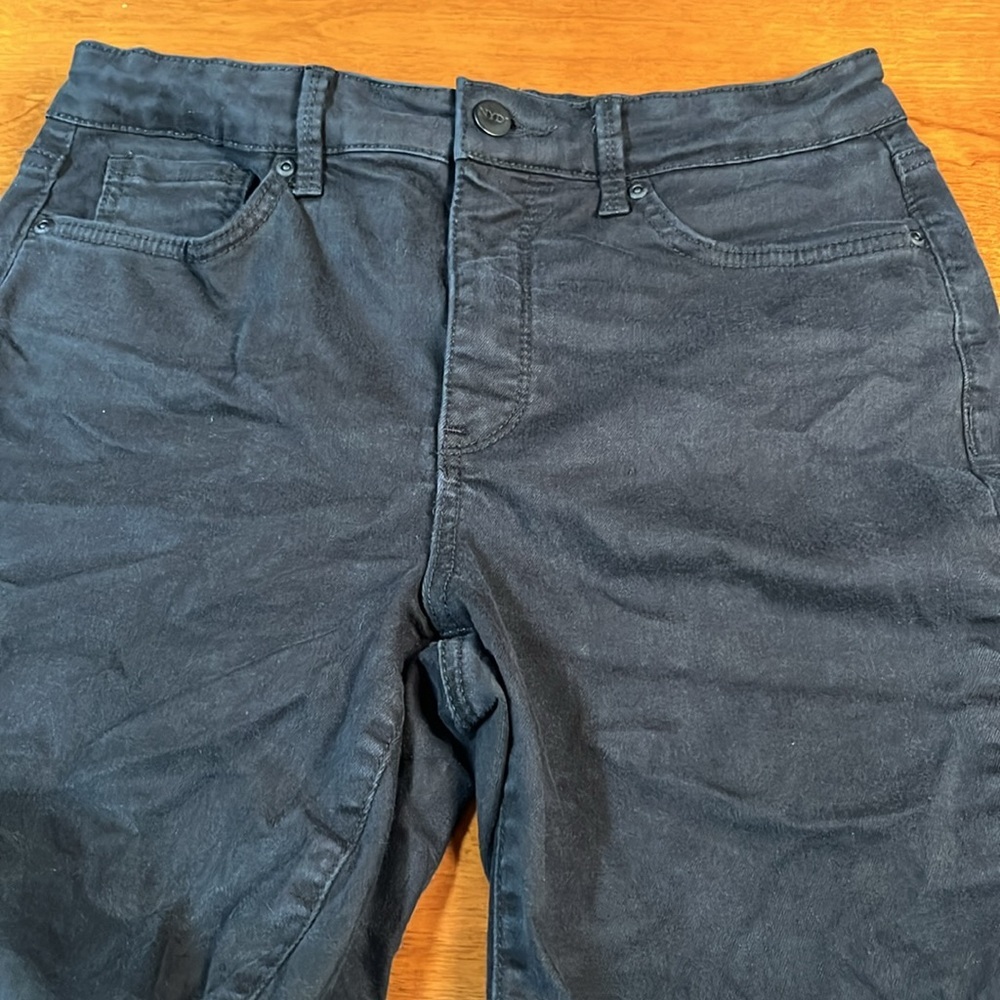 NYDJ Billie Mini Boot Black Chinos Classic Style Petite 8 8P - Picture 4 of 9